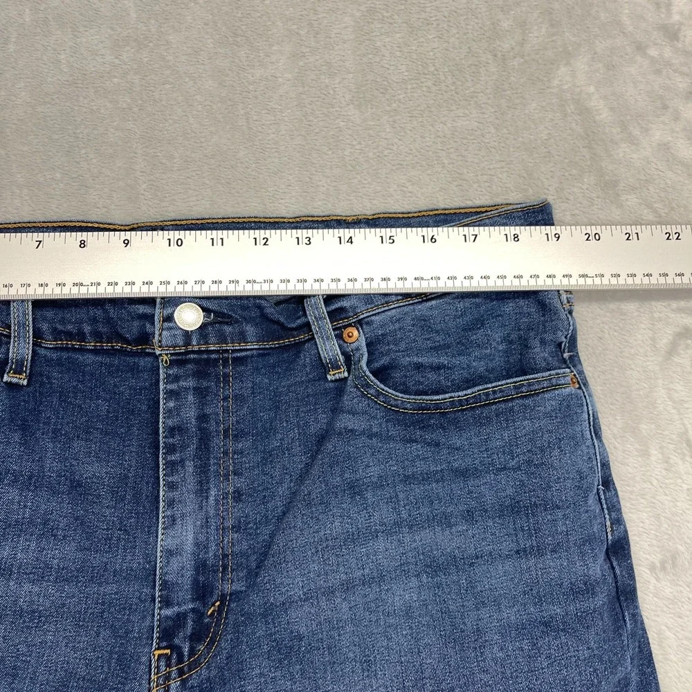 Levi's Jeans Mens 38x30 (38x28) Blue Denim Stretch 502 Slim Regular Tapered Leg